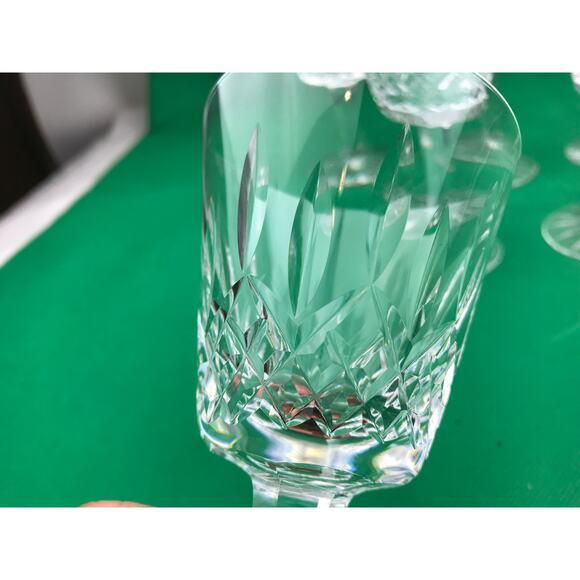 8 Waterford Crystal Lismore Claret Wine Glasses 5.8 Inches Tall Holds 4.5 Ounces - Picture 3 of 7